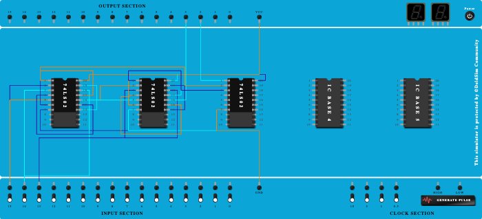 full adder using NOR gates
