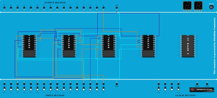 2 BIT COMPARATOR - A>B