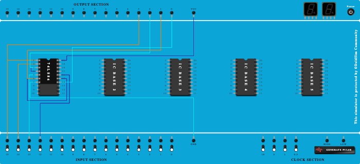 4-BIT GRAY TO BINARY CIRCUIT PRACTICAL 1