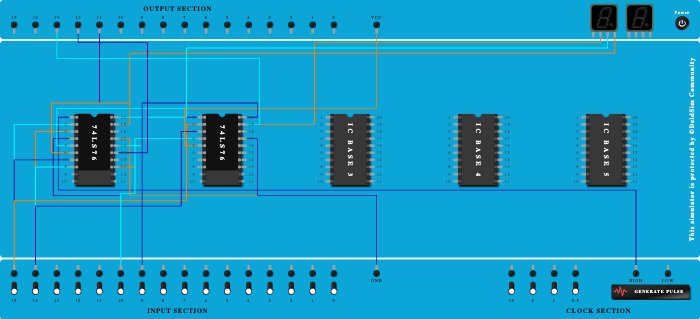 3Bit asynchronous up counter - Copy