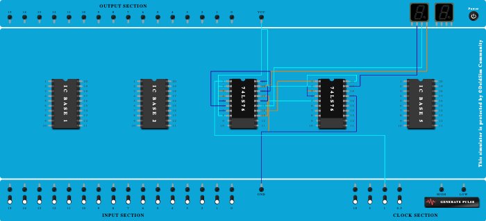 3 BIT MOD 8 DOWN COUNTER