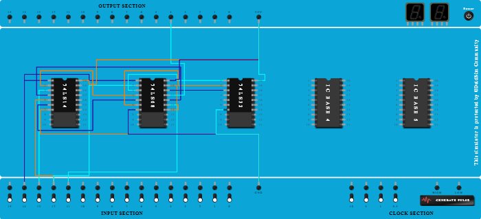 electronic lock using basic gates