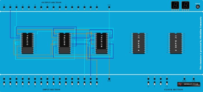 EXP 4 Full Subtractor using Decoder IC 74138