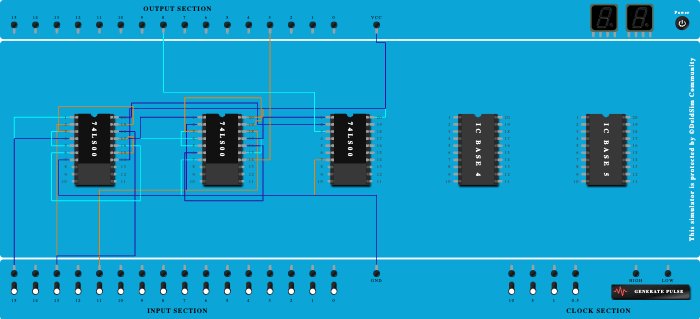 FULL SUBTRACTOR (NAND)