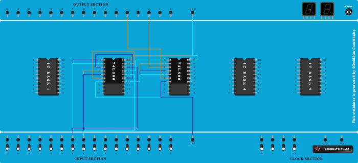 Half substractor nand