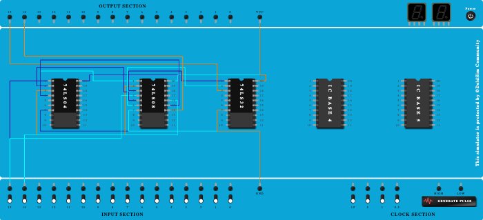 Final Half Subtractor basic (1c)