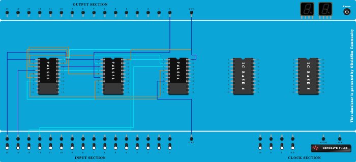2 Bit Comparator(A>B)