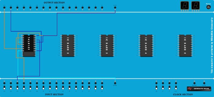 Half adder in 4x1 multiplexer