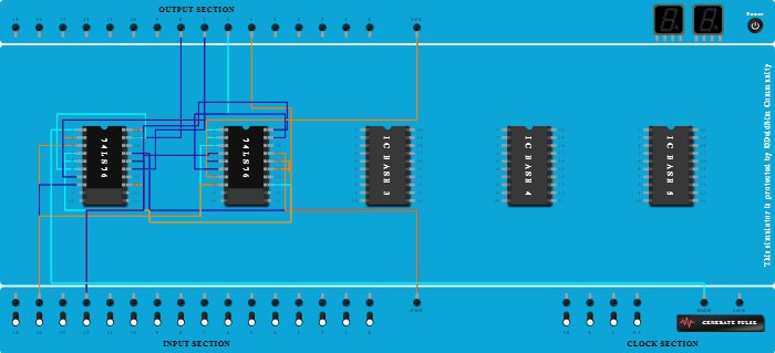 4 bit ripple counter