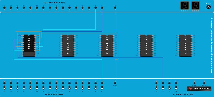 2Bit Up/Down Ripple Counter