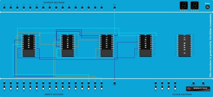 Design & Implement binary to gray code converter