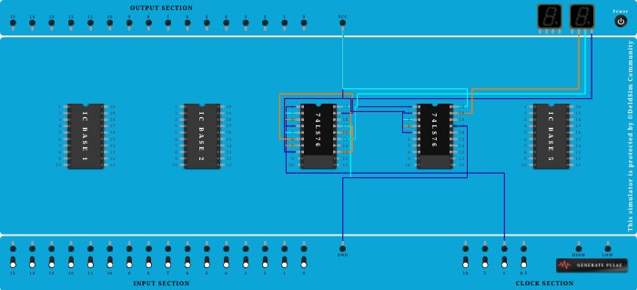 3Bit Async Up display