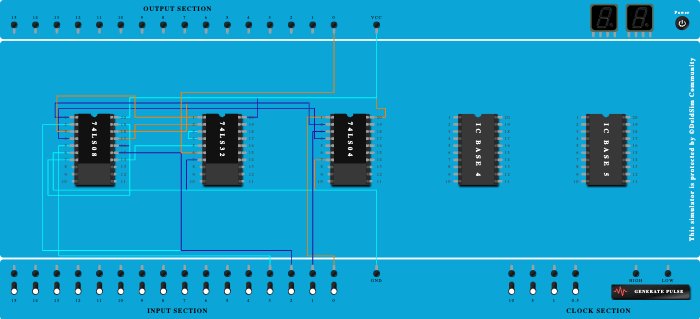 2 BIT comparator a<b