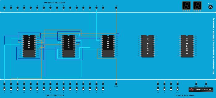 FULL SUBSTRACTOR USING NAND GATE (UNIVERSAL GATE)