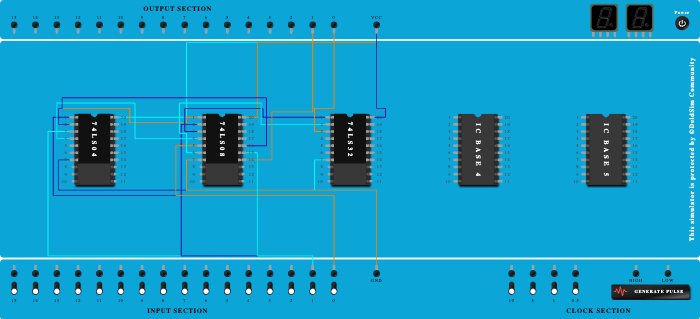 Half Subractor using basic gates