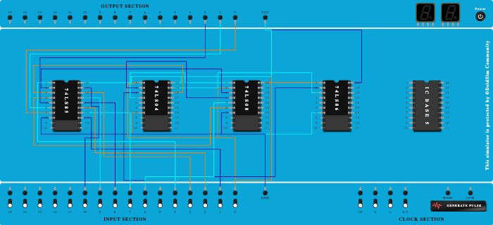 5 bits comparator