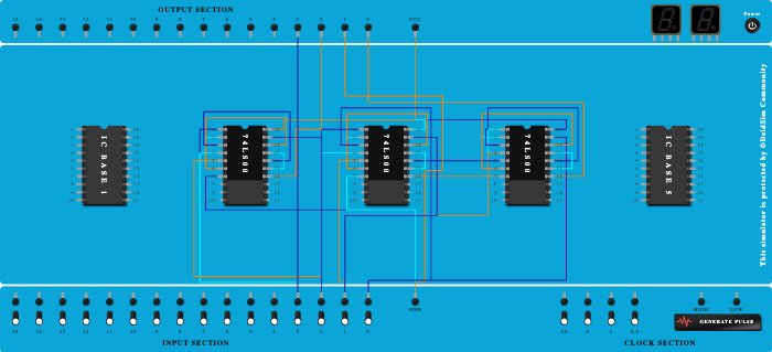Construction of Binary to Gray Converter using NAND gates only
