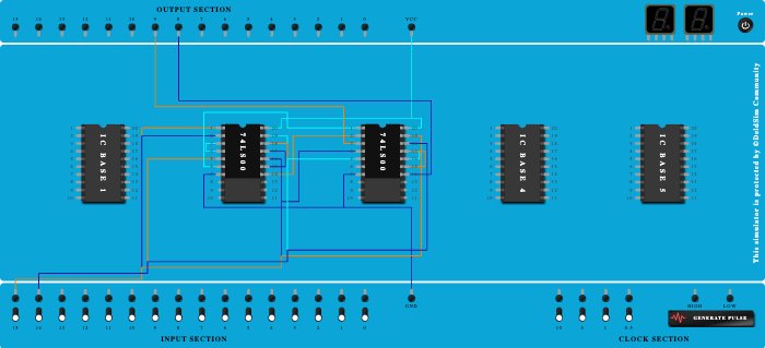 Half Adder with NAND gate