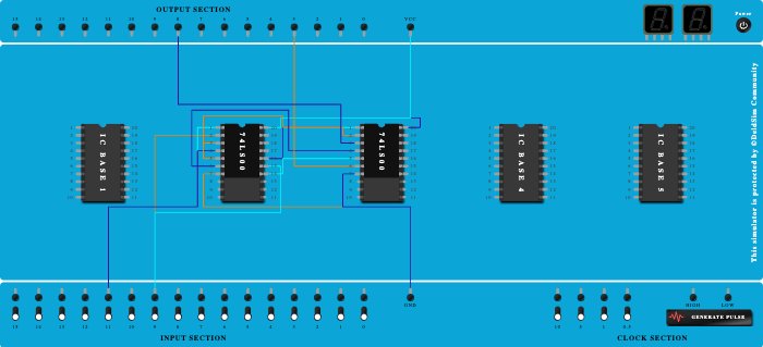 half adder using nand gate