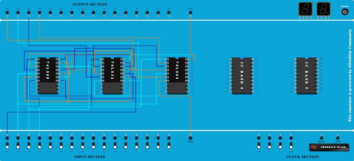 BCD to excess3 code converter