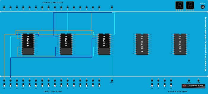 NOR Using Basic Gates 2020BCS0021