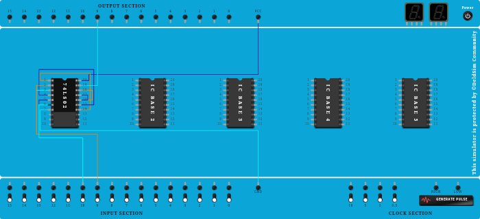 NAND Gate using NOR Gate