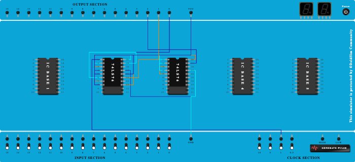 3bit asynchronous up counter - Copy