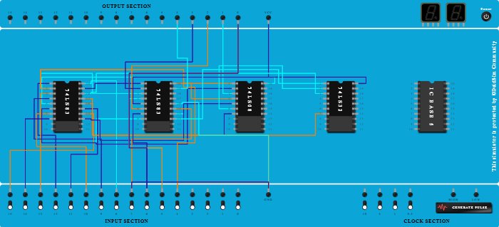 BCD 4 bit adder