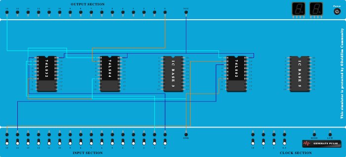 NOR USING BASIC GATES AND NOR GATE