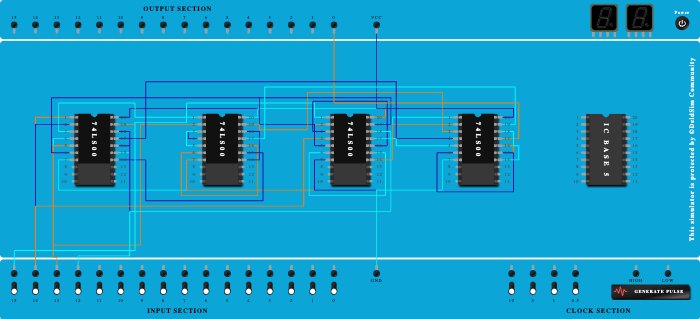 Given function's Circuit using NAND only