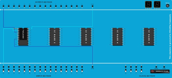 NOT gate using NAND