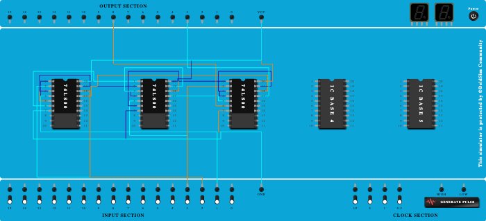 Full Subtractor using Nand Gate  