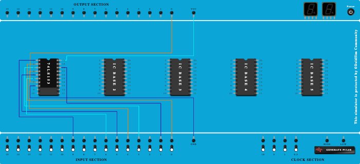 Multiplexer using 74153