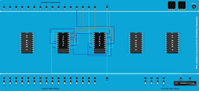 Asynchronous 4 bit down