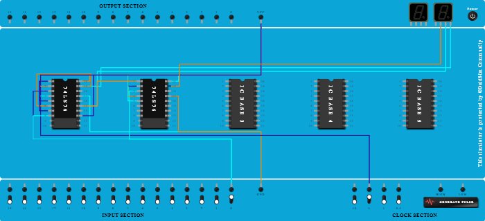 3 bit async sub counter