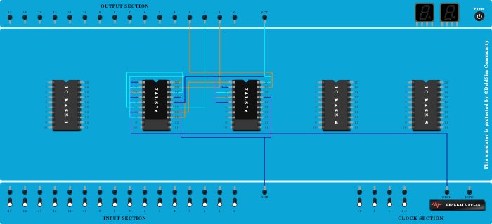 asynchronous down counter 3bit