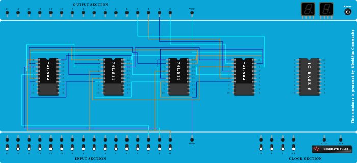 2 to 4 line active low decoder with enable input