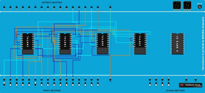 BCD 4 bit adder