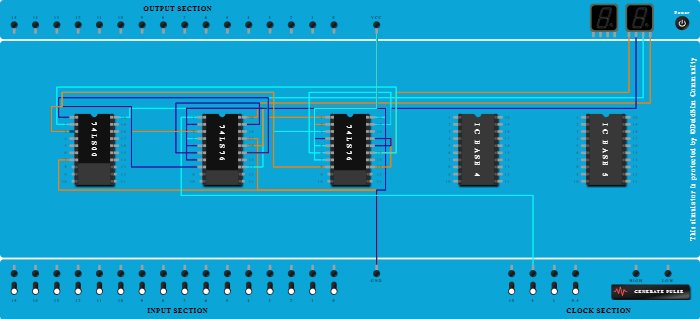 Ripple counter using JK FF  