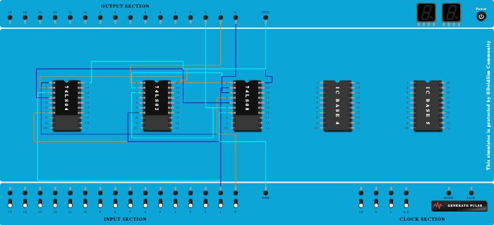 Comparator using gates.