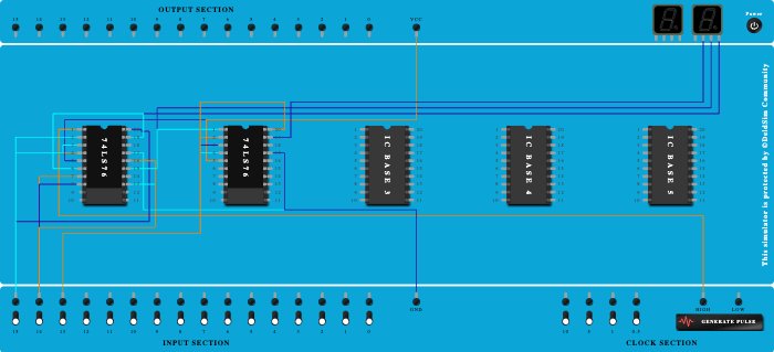 3bit up asynchronus counter(akanksha)