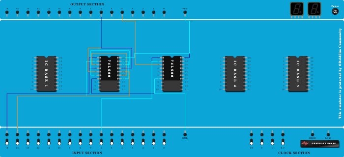 half adder using nand