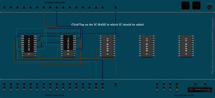 Full adder IC74138