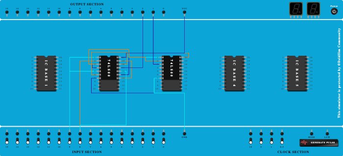 Half Adder Using NAND