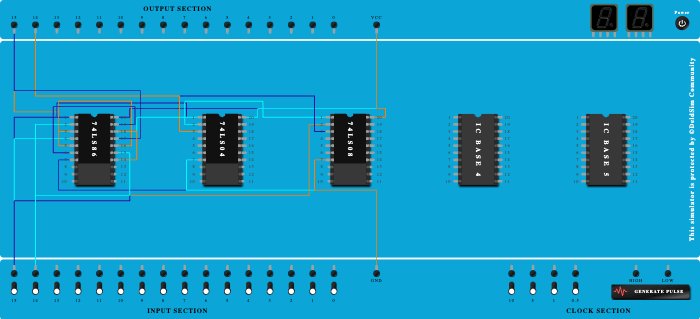 Half subtractor using nand gate - Copy
