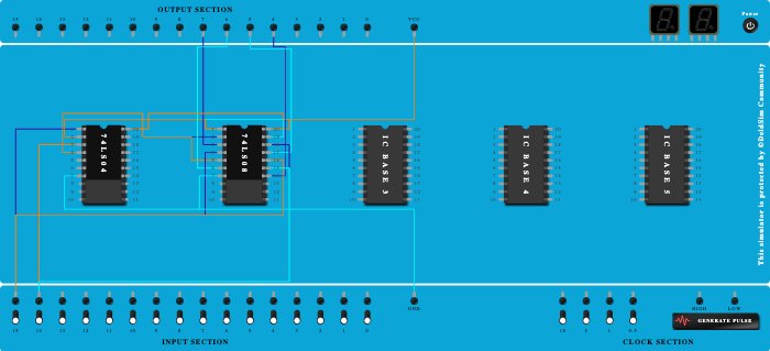 2:4 decoder using logic gate roll no. 2118