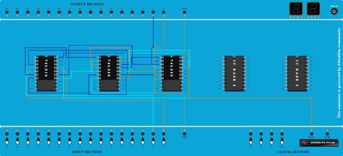 MASTER SLAVE JK USING NAND lets gooooo