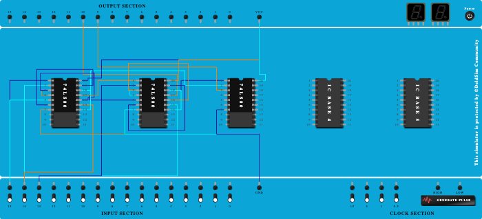 FULL SUBTRACTOR USING NAND GATES