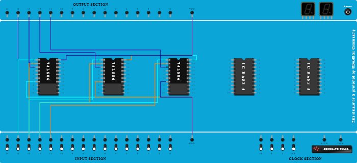 4 bit Binary to Gray Conversion
