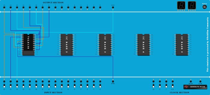 74LS138 DECODER PRACTICAL 2 